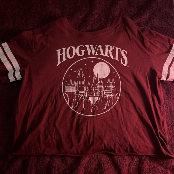 Harry Potter Tops - Red Harry Potter cropped T-Shirt